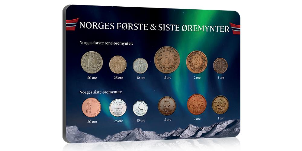   Norges første og siste øremynter. 